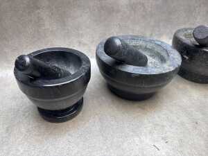 Four mortars and pestles - 2