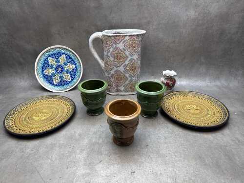 Rustic ceramic serving ware