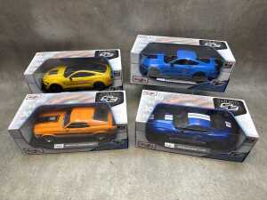 Four Maisto special edition 1:18 scale die-cast model Ford Mustang cars