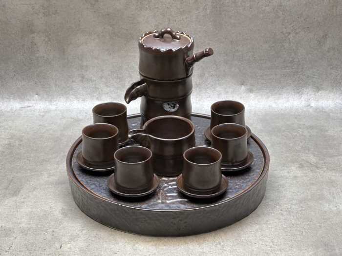 Chinese ceramic tea setting for six