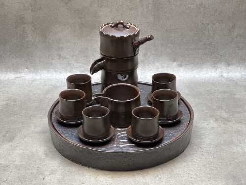 Chinese ceramic tea setting for six