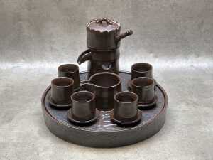 Chinese ceramic tea setting for six
