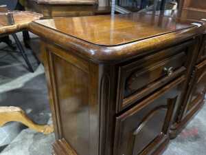 Pair of timber bedside tables - 4