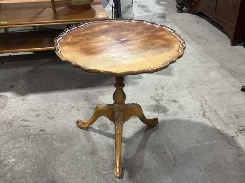 Antique mahogany tripod wine table
