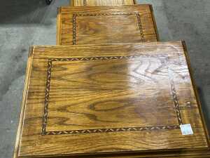 Timber nest of three tables - 3