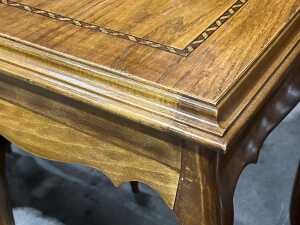 Timber nest of three tables - 4