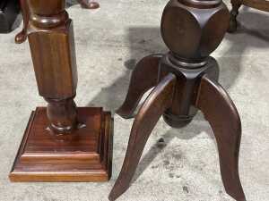 Two timber pedestals - 3