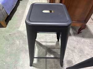 Pair of metal bar stools - 2