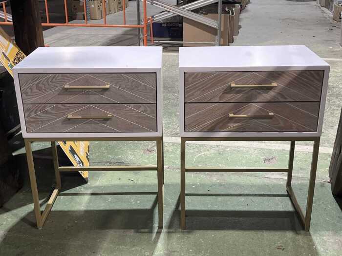 Pair of modern bedside tables