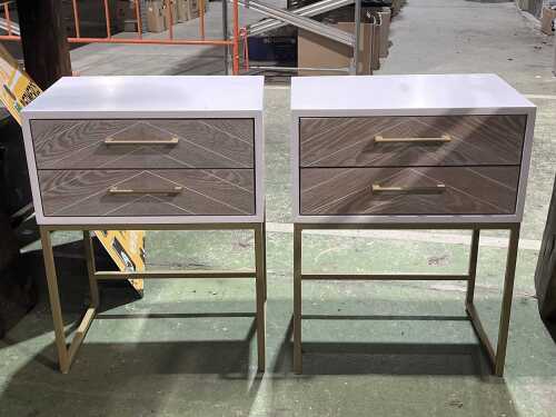Pair of modern bedside tables