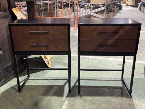 Pair of modern bedside tables