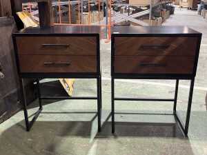 Pair of modern bedside tables
