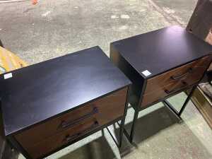 Pair of modern bedside tables - 2