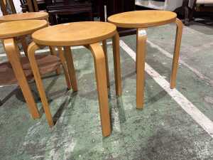 Set of four 1980s Ikea stools - 2