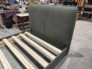 MCM House Leila linen upholstered queen bed frame RRP $2,080 - 2