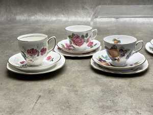 Eight English porcelain trios - 3