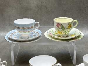 Eight English porcelain trios - 2
