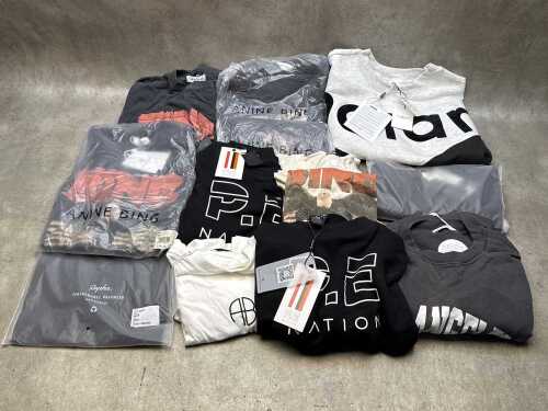 Assorted new clothing garments, size S-M