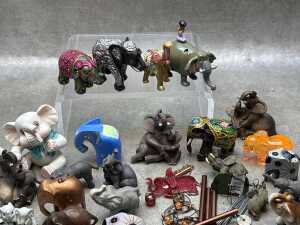 Collection of decorative elephants - 2