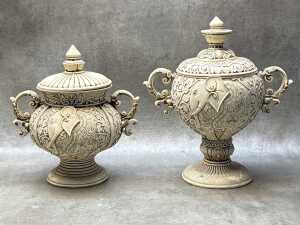Collection of decorative Elephant figures and vessels - 4