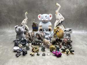 Collection of decorative Elephant figures