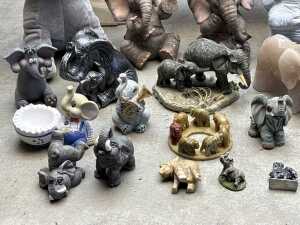 Collection of decorative Elephant figures - 3