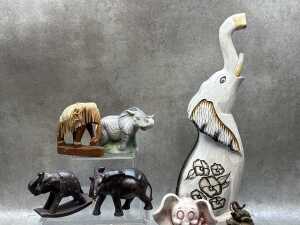 Collection of decorative elephants - 2