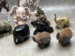 Collection of decorative elephants - 6