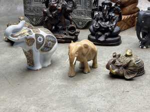 Collection of decorative elephants - 4