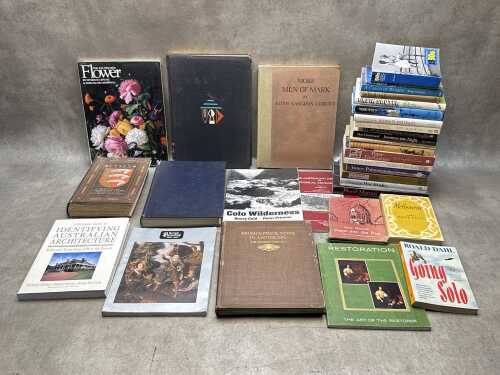 Assorted books, some vintage