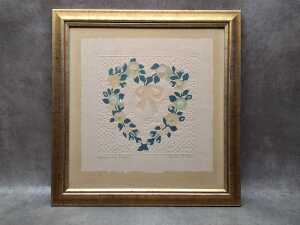Judy Severson, Baltimore Heart. Embossed paper quilt