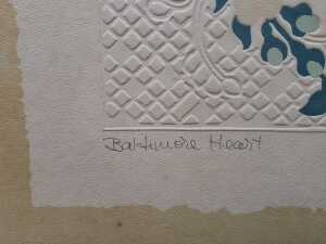 Judy Severson, Baltimore Heart. Embossed paper quilt - 4