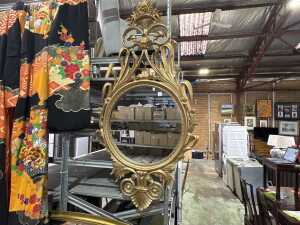 Rooco-style gilt ornate mirror