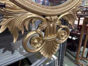 Rooco-style gilt ornate mirror - 3