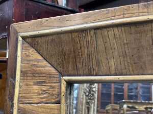 Rustic timber-framed mirror - 3