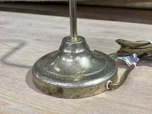 Brass tone table lamp - 3