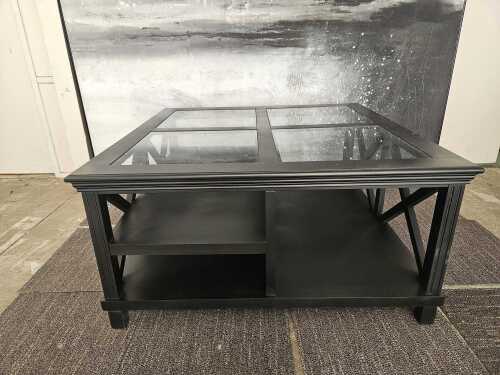 Black modern coffee table