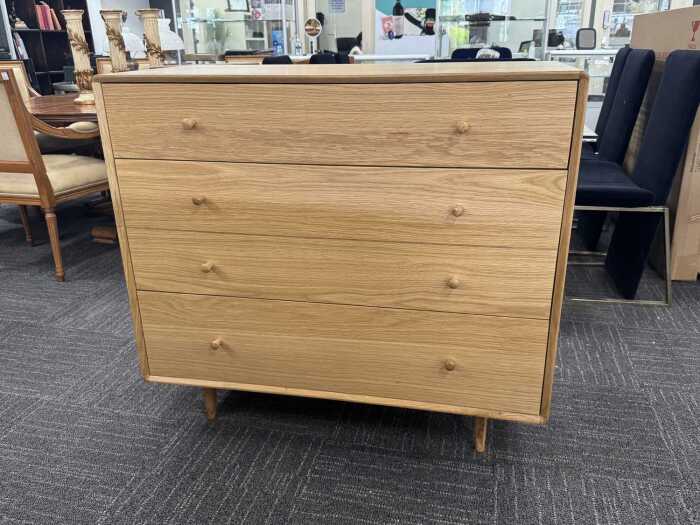 Niche chest of three drawers in natural finish (boxed)