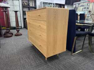 Niche chest of three drawers in natural finish (boxed) - 2