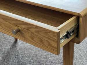 Niche study desk with two drawers in natural finish (boxed) - 2