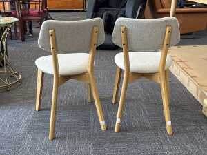 Pair of Jelly Bean dining chairs - 4