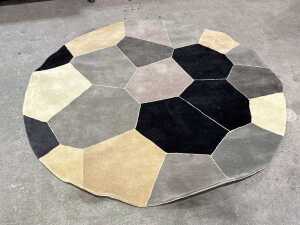 Modern polyester round rug