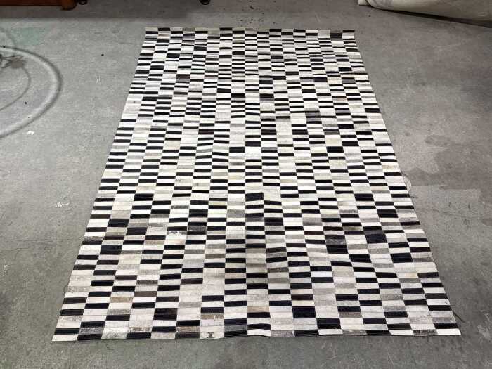 Modern cowhide rug
