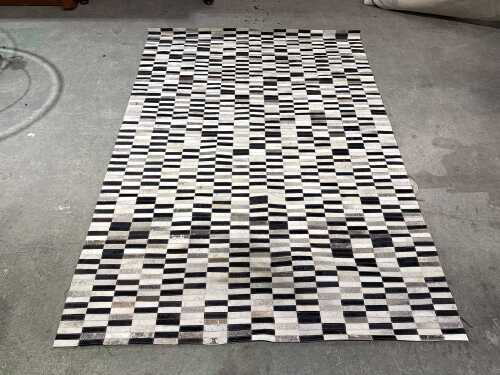 Modern cowhide rug