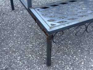 Four potted plants with metal plant stand - 3