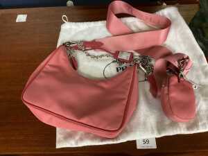 A Prada Re-Edition 2005 pink Tessuto shoulder bag - 2