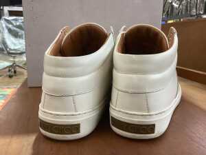 Jimmy Choo 'Bells' high top white calf leather sneakers - 4