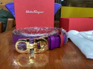 Salvatore Ferragamo reversible leather belt - 2
