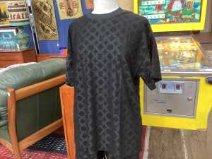 Designer-style short and tee set in black, size S - 2