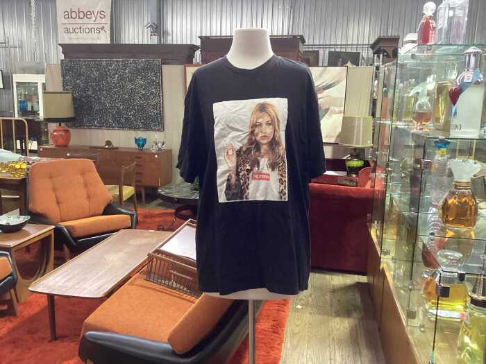 Supreme Kate Moss photo tee in black, size XL